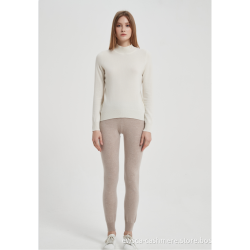 Recycled Cashmere for women pants in recycled cashmere